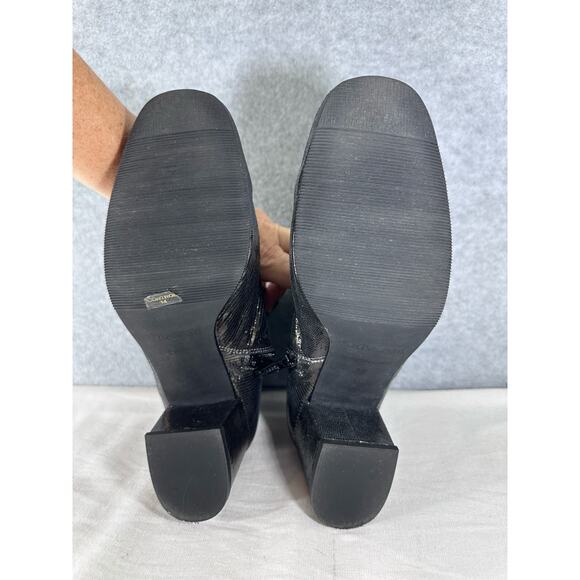 Sixty Seven Womens 39 (US 8.5) Chunky Block Heel Shimmer Ankle Boot Sparkle Chic - Picture 7 of 8